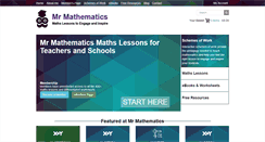 Desktop Screenshot of mr-mathematics.com
