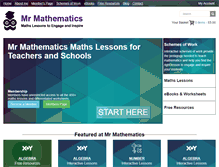 Tablet Screenshot of mr-mathematics.com